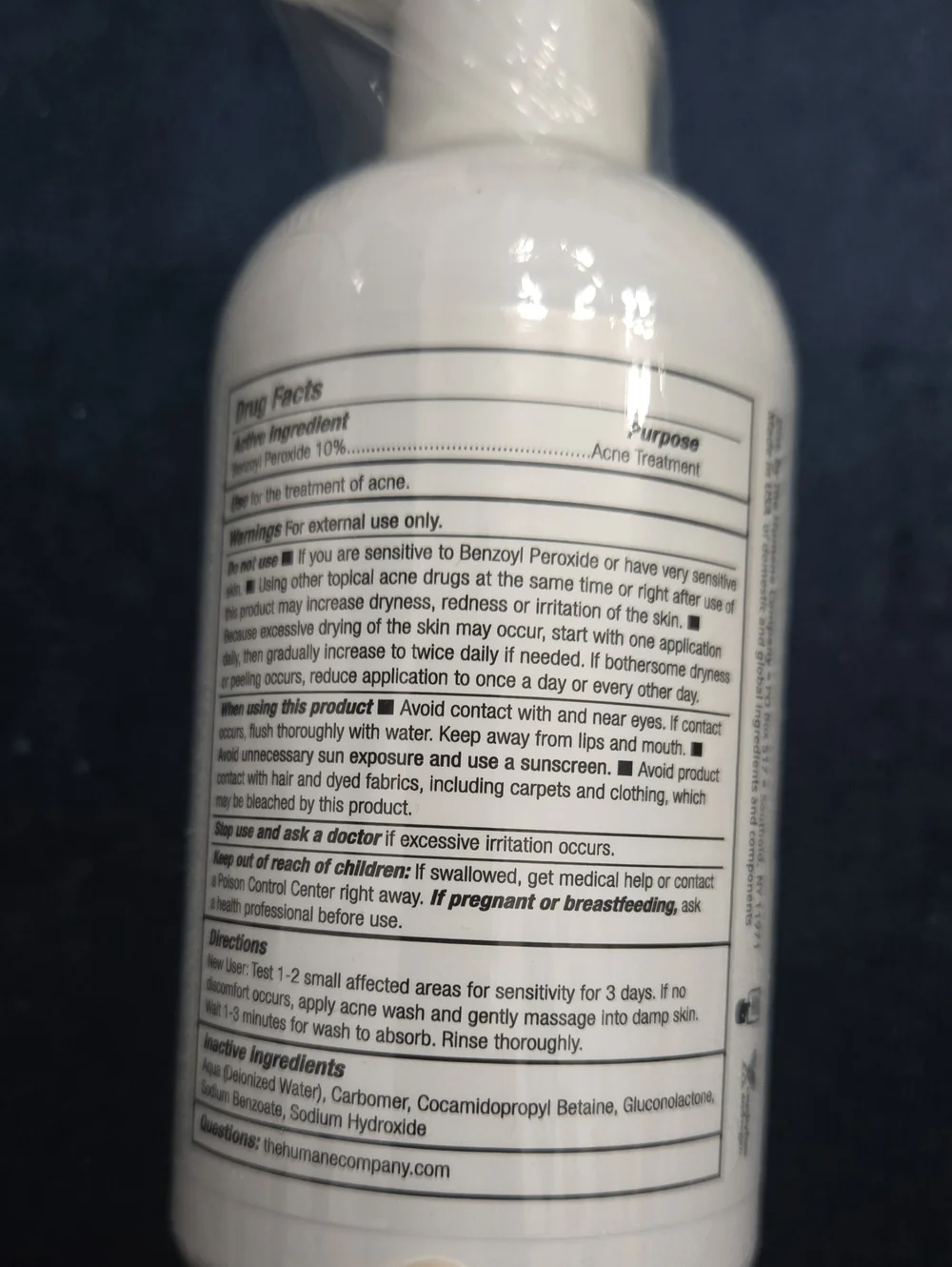 Maximum-Strength Acne Wash 10% Benzoyl Peroxide